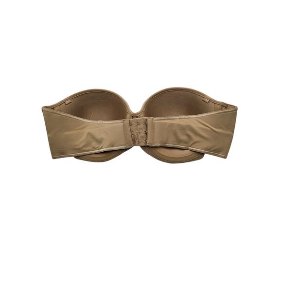 Maidenform Womens Sz 38C No Slip Full Coverage Strapless Bra Beige - Picture 3 of 4